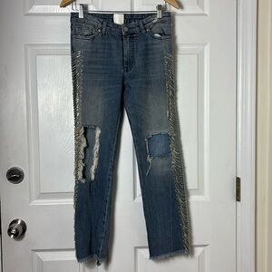 ALCHEMIST Veronica Chain jeans blue size 28 luxury jeans